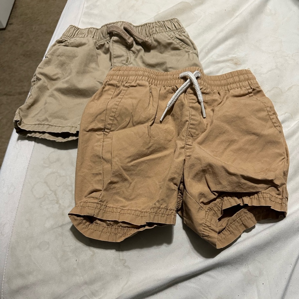 Tan Drawstring Shorts
